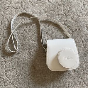 fuji instant white camera case